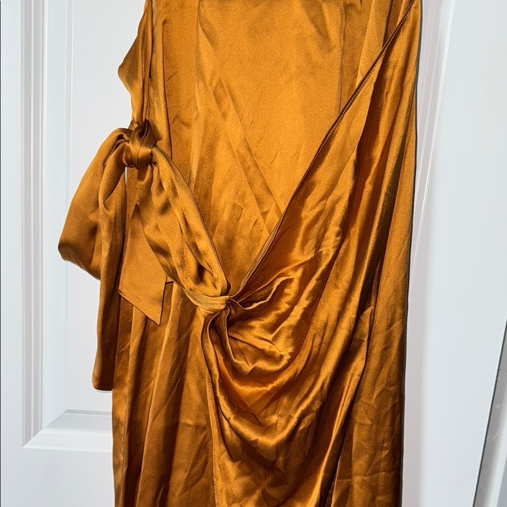 Amanda Uprichard Martine Silk Halter Gown (sz: M) - Picture 6 of 6